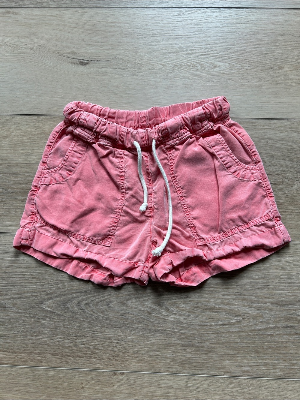 aerie Coral Pink Drawstring Casual Shorts